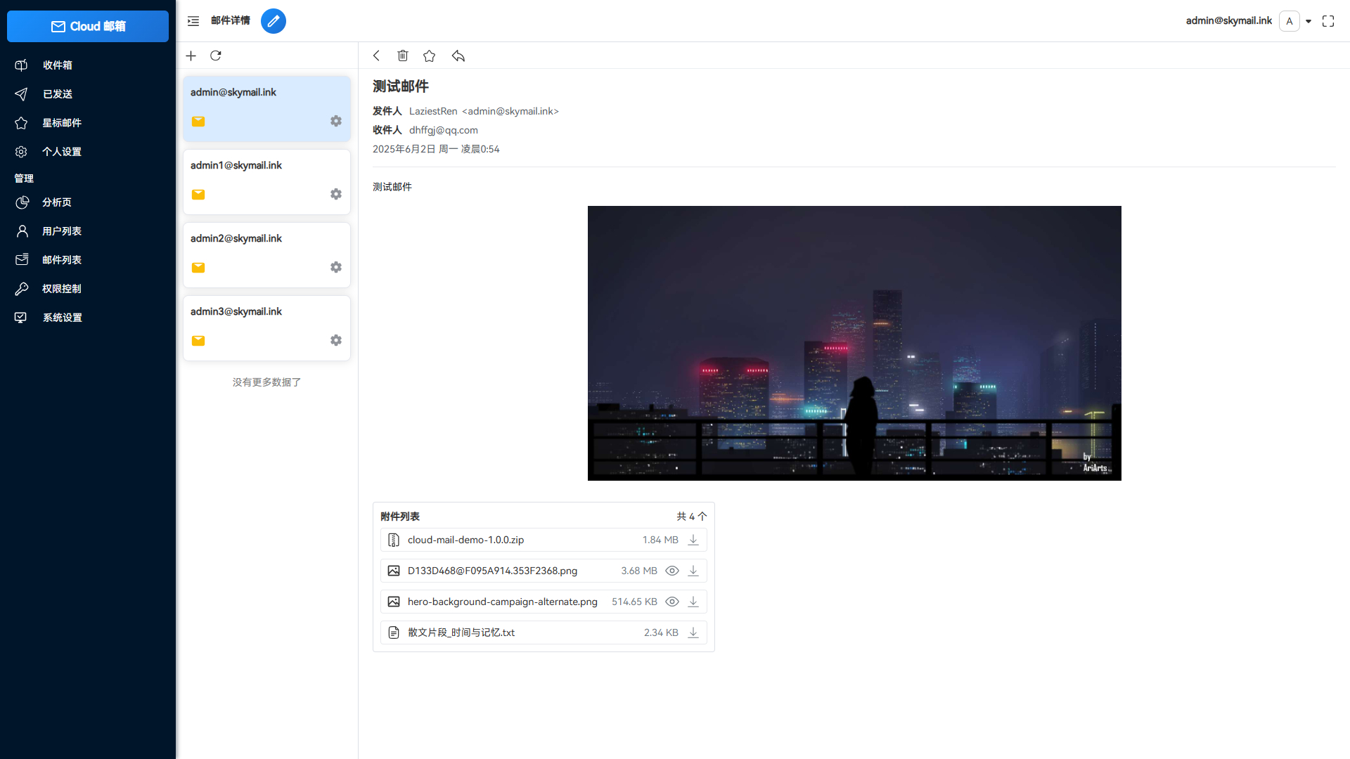 Email邮箱服务系统，支持邮件发送TG转发，无需服务器可部署到Cloudflare平台插图4